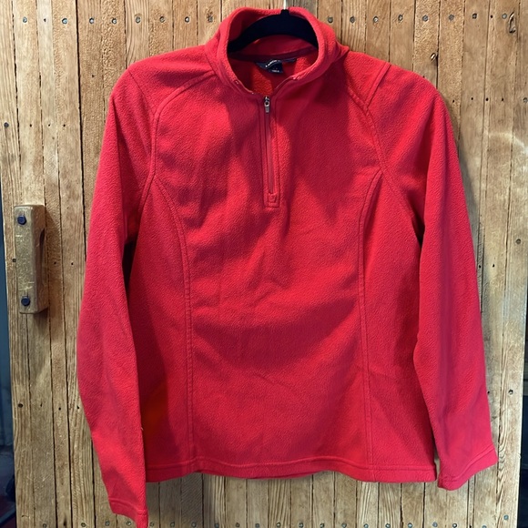 LANDS’ END - Red Pullover Fleece - Women’s S (6-8) - Picture 1 of 6